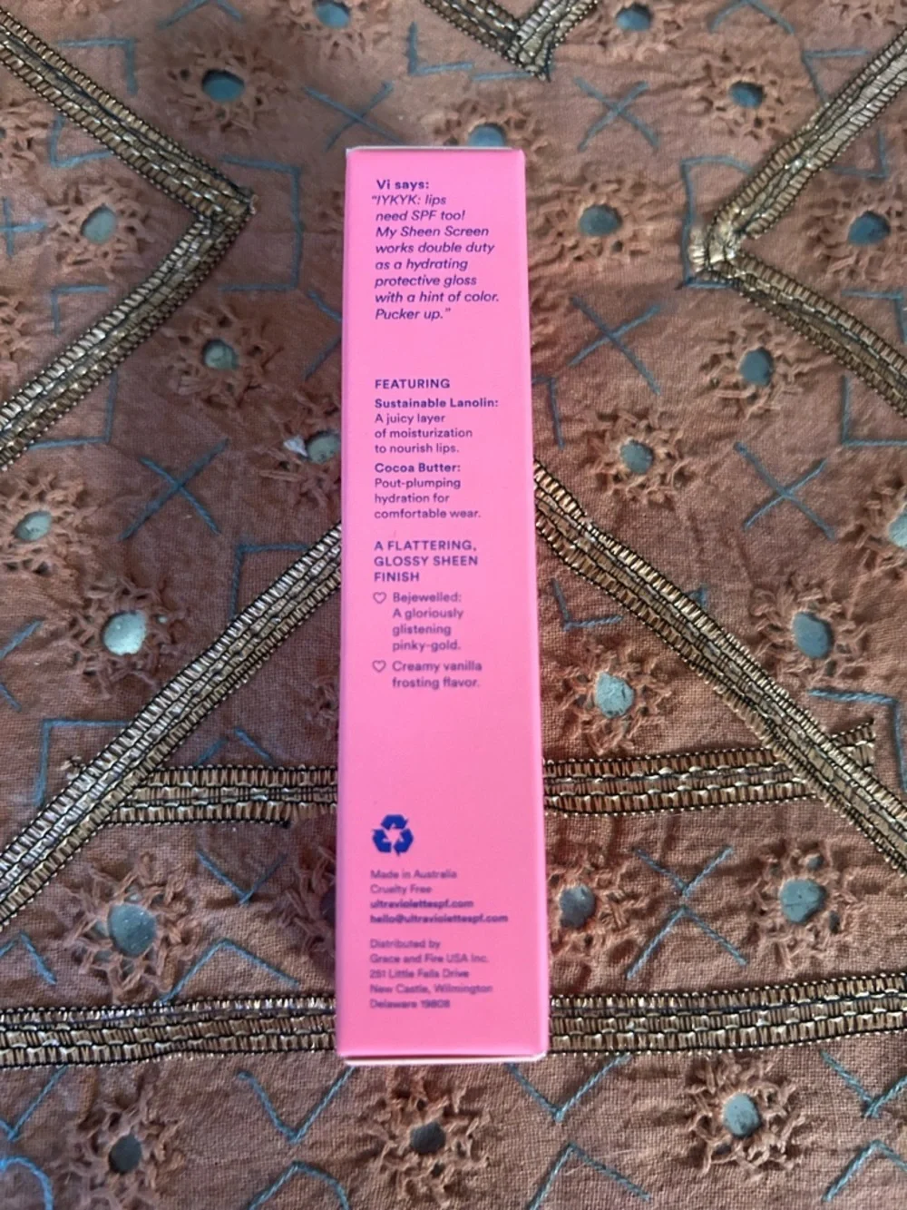 Ultra Violette Sheen Screen SPF 50 Hydrating Sunscreen Lip Balm in Bejewelled